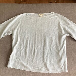 Eileen Fisher Soft Gray Knit Sweater
